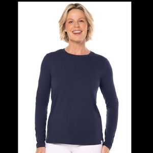 CoolBar Morada Everyday Long Sleeve Navy 50+ Sun Protection T-Shirt, XS